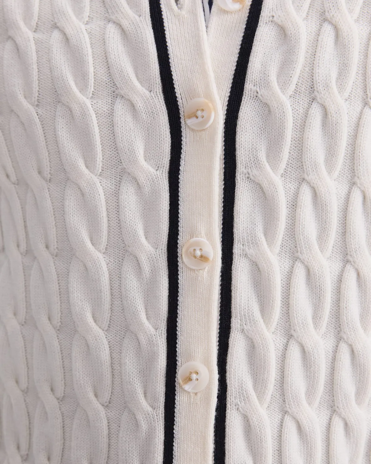 SportsCraft Merino Cable cardigan laine boutonné femme