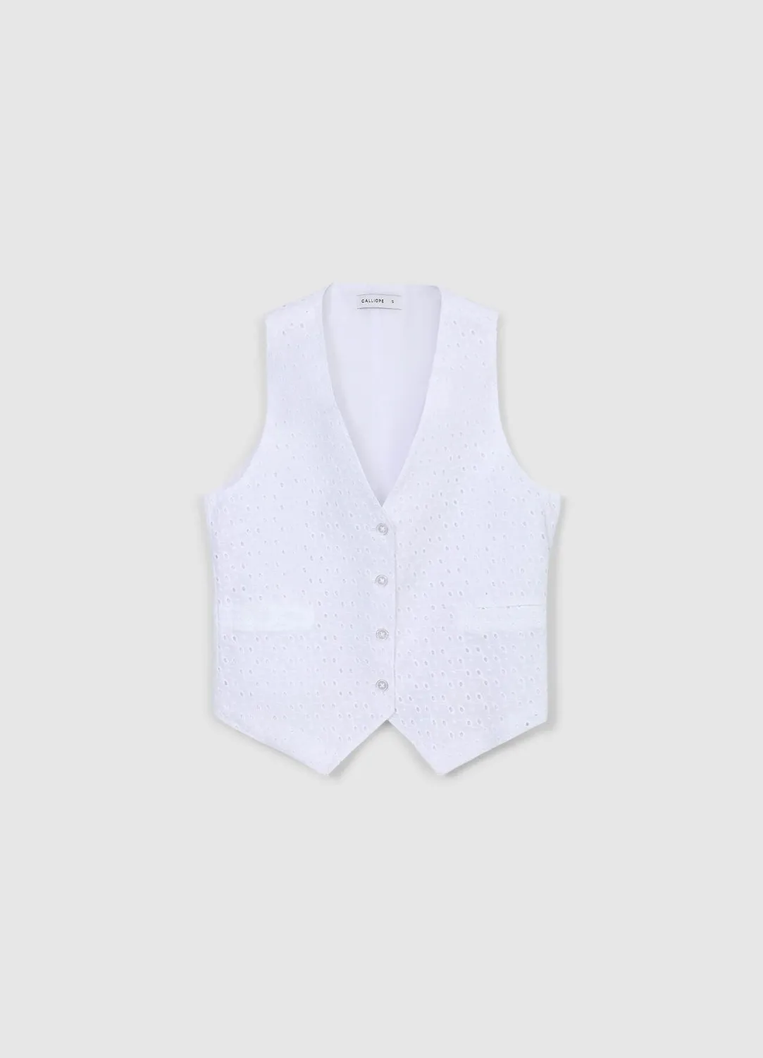 Calliope gilet sangallo 3 boutons femme