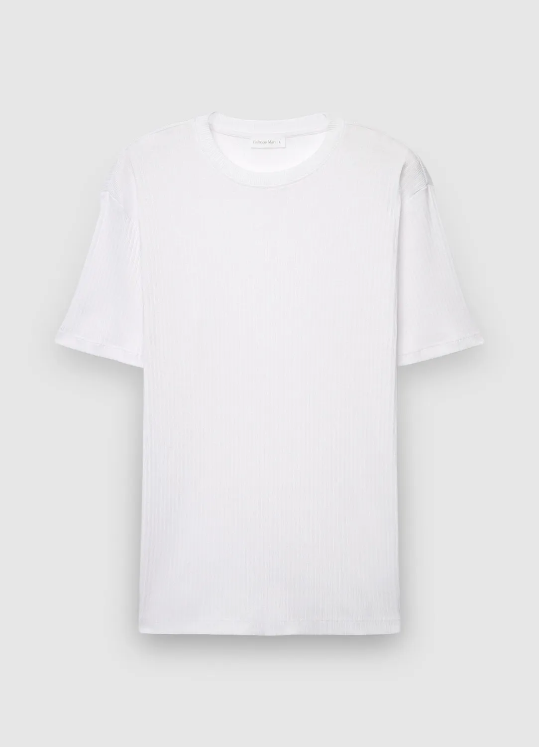 Calliope t-shirt col rond côtelé homme regular