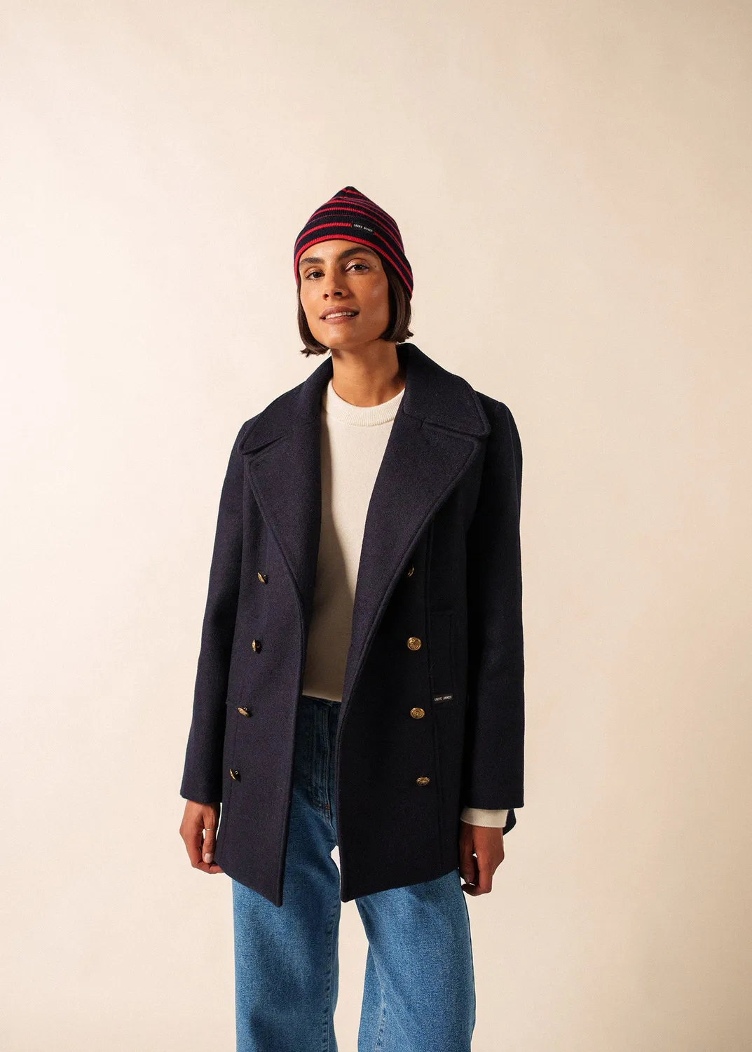 Saint James Cartier bonnet marin navy tulipe