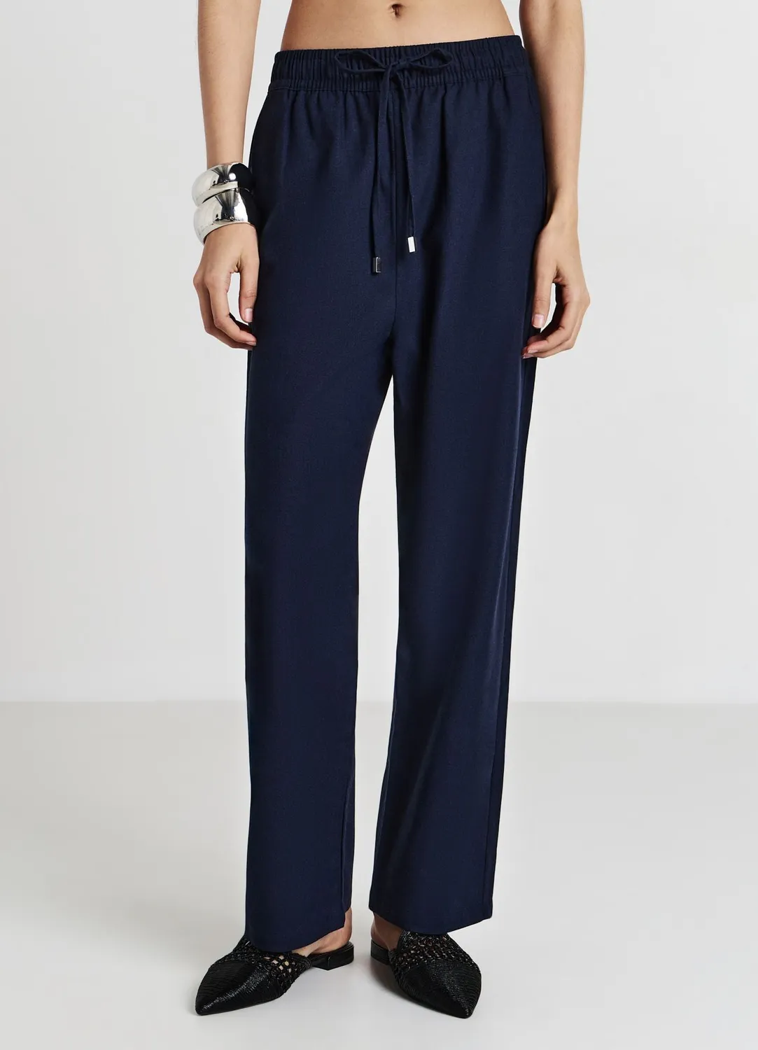 Calliope Jogger femme mélange lin uni