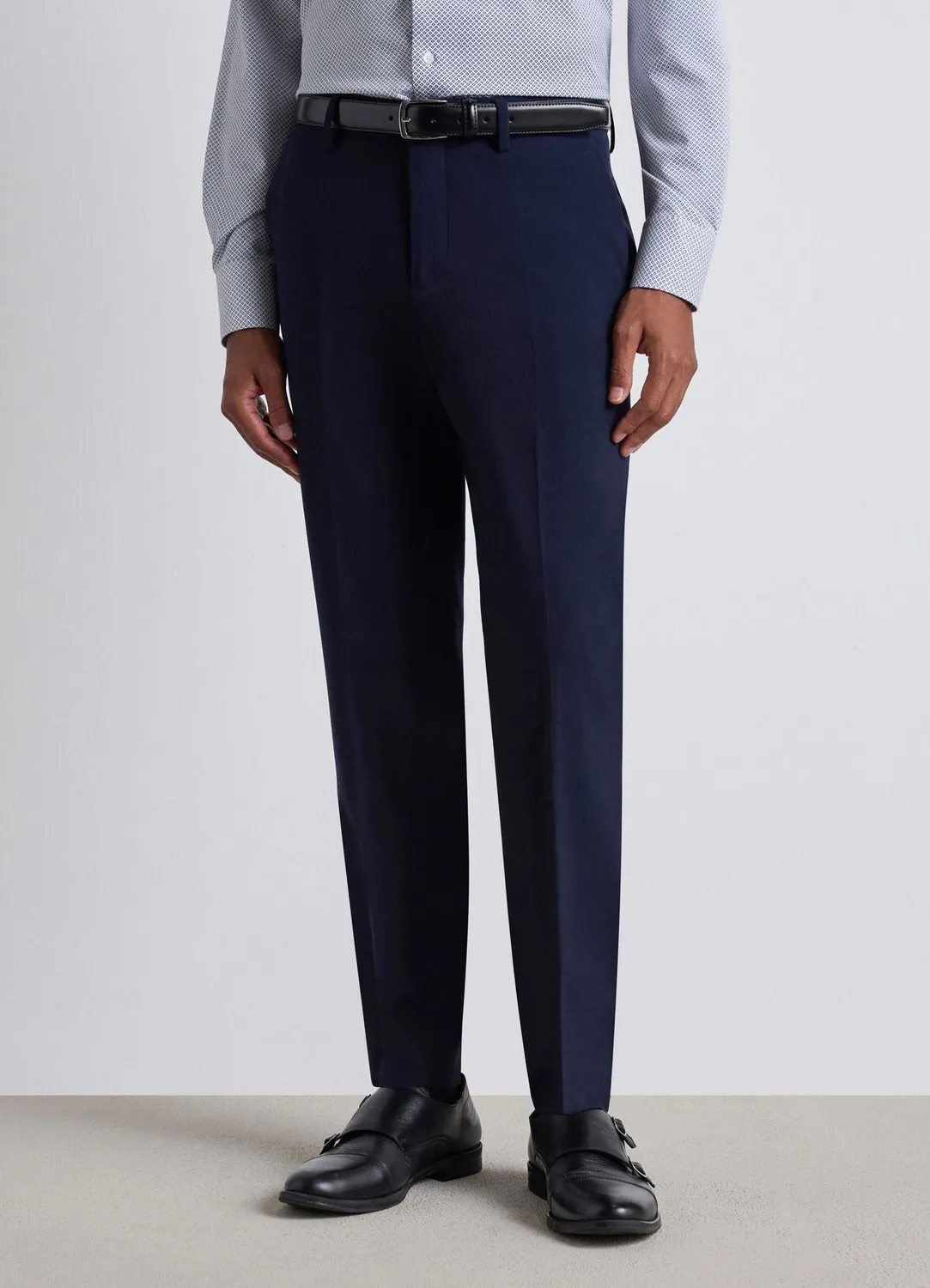 Calliope pantalon sartorial homme uni coupe droite