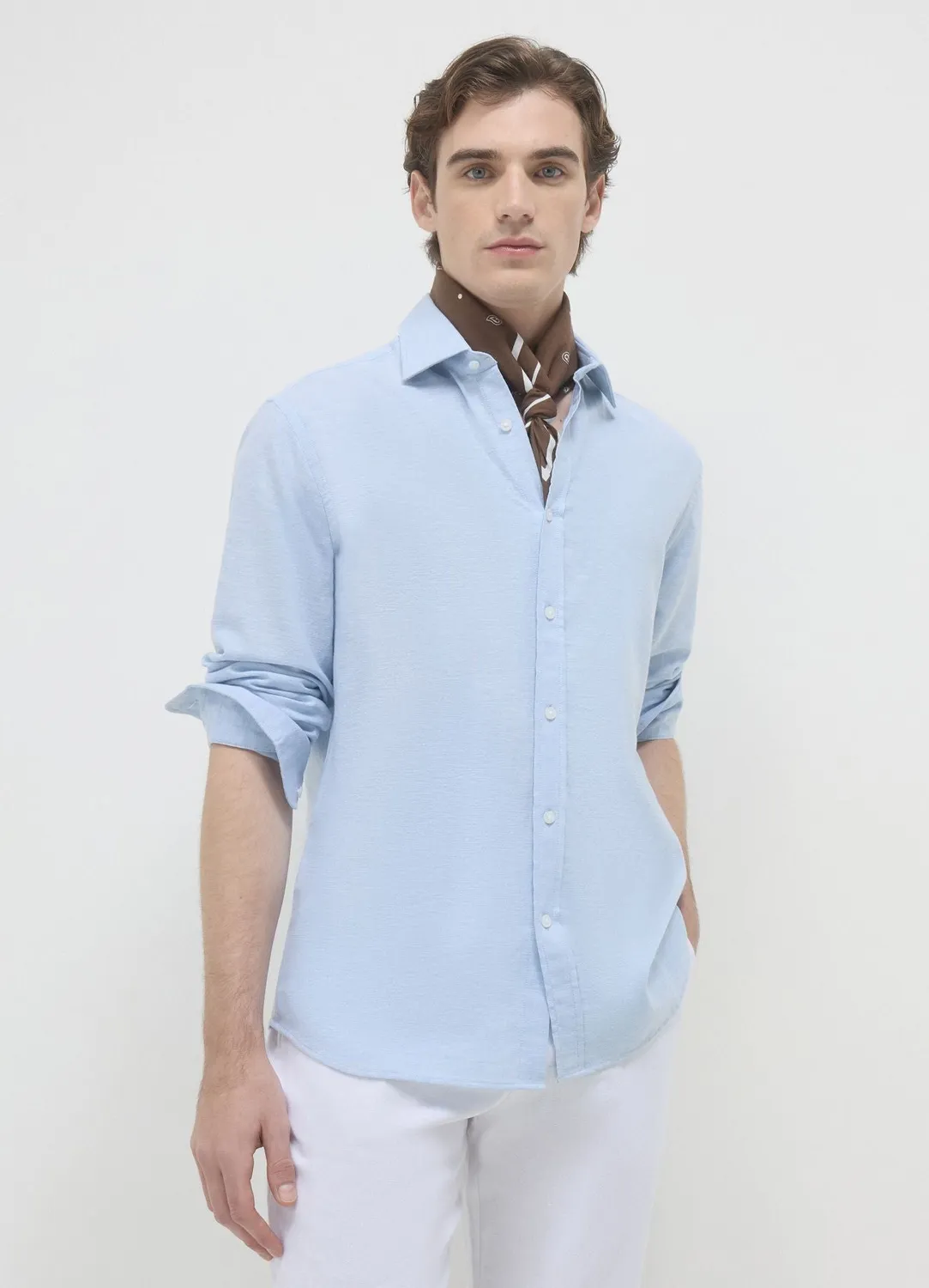Calliope chemise lin homme manches longues