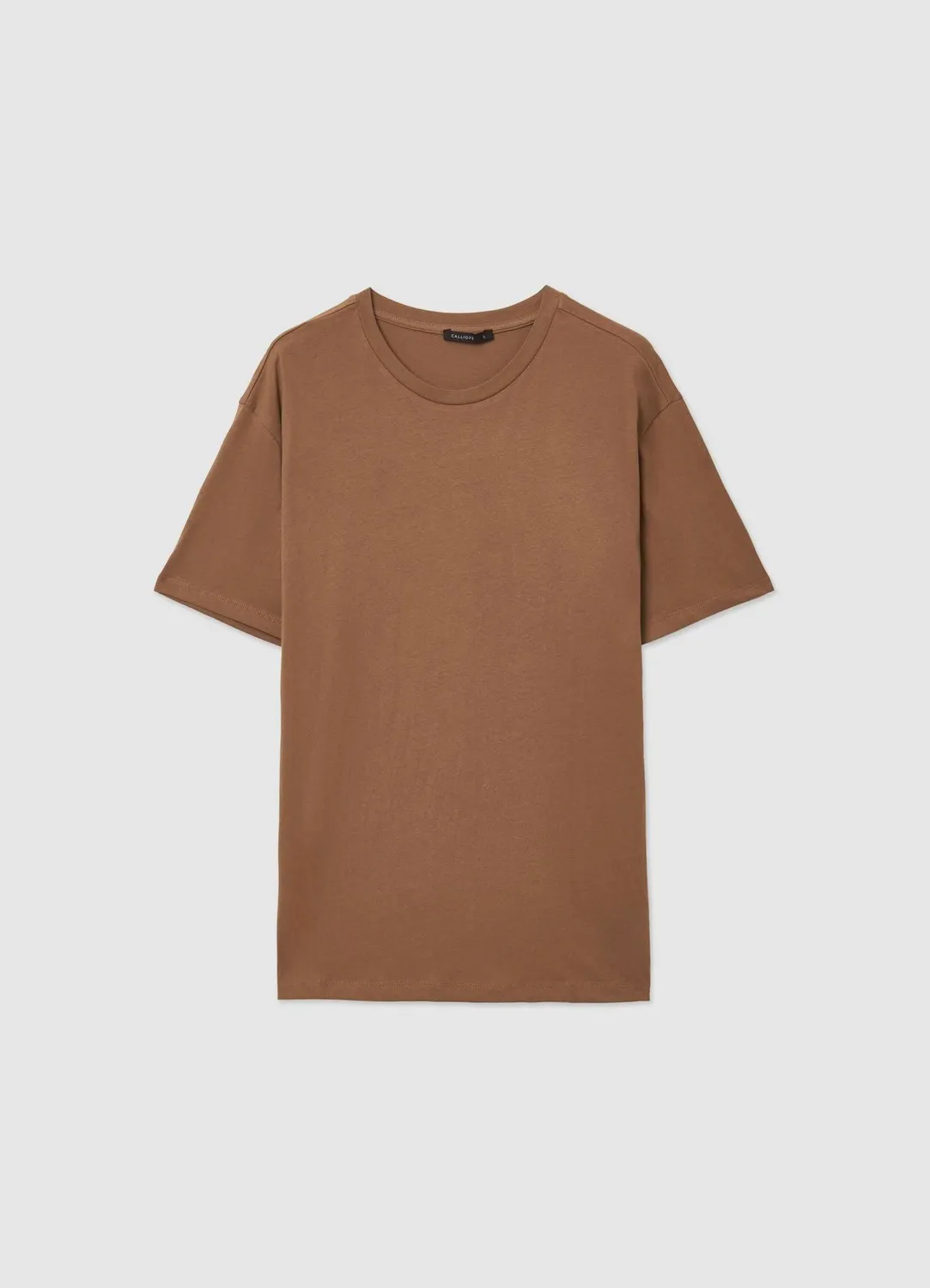 Calliope t-shirt uni homme coton col rond