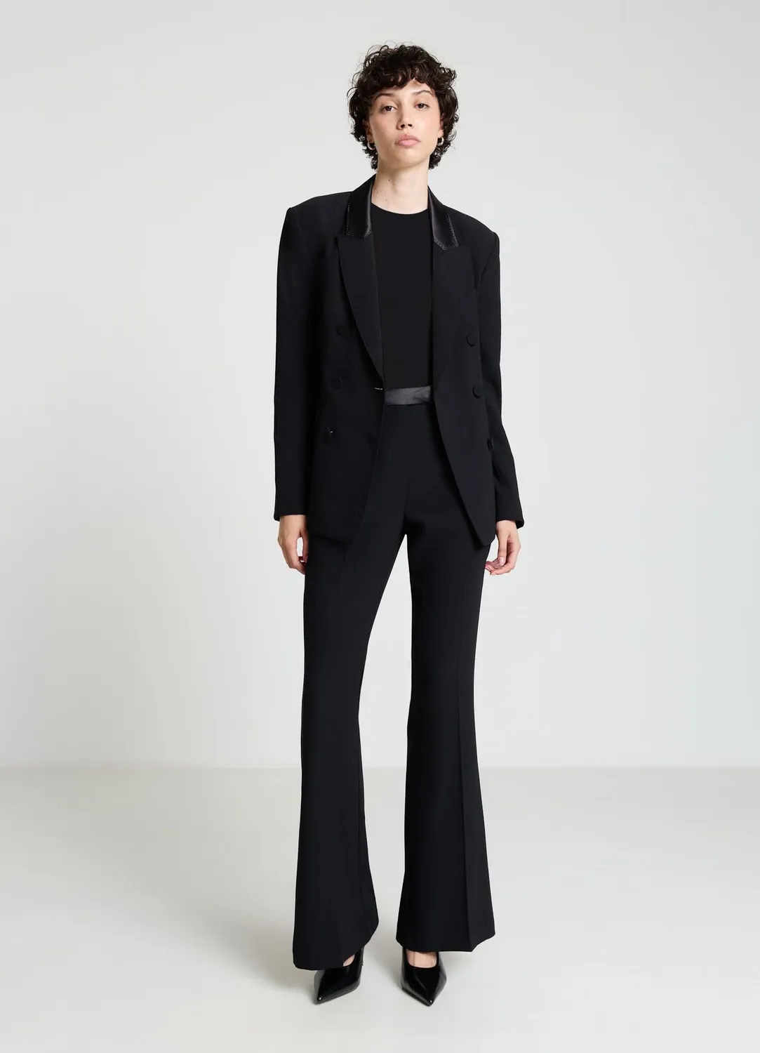 Calliope pantalon femme zampa crêpe évasé habillé