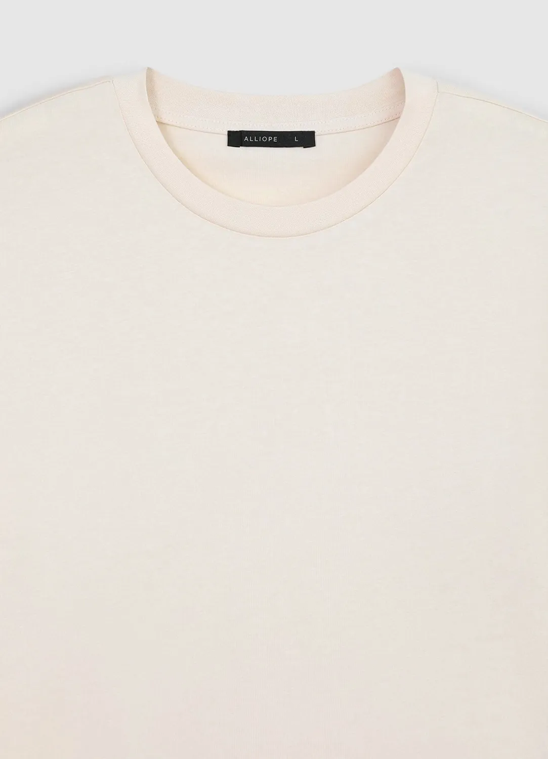 Calliope T-shirt girocollo tinta unita t-shirt coton homme