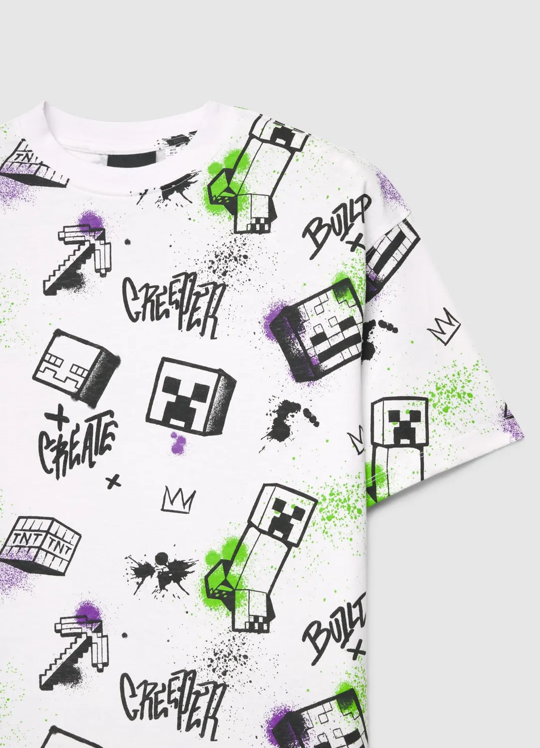 Calliope Minecraft t-shirt enfant imprimé graffiti