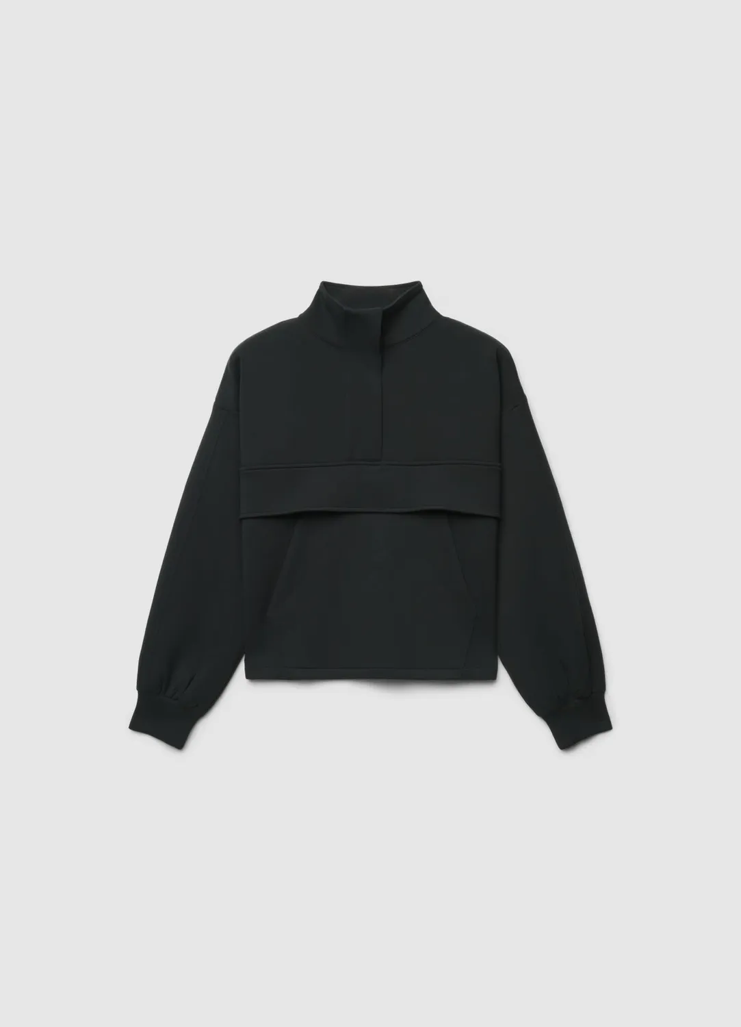 Calliope sweat col haut poche kangourou femme