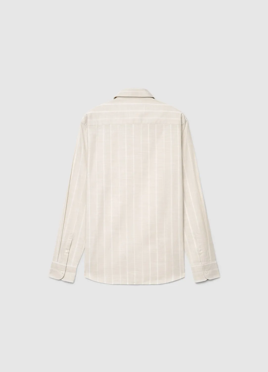 Calliope chemise rayée homme col classique coton