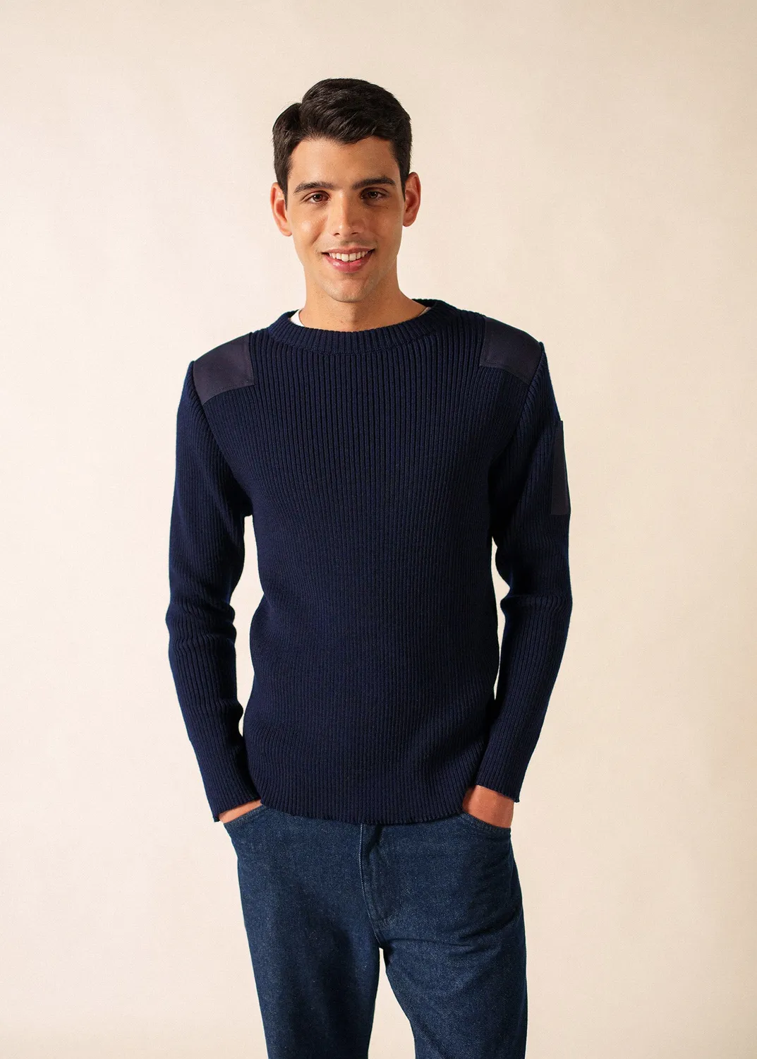 Saint James Condor pull marine laine