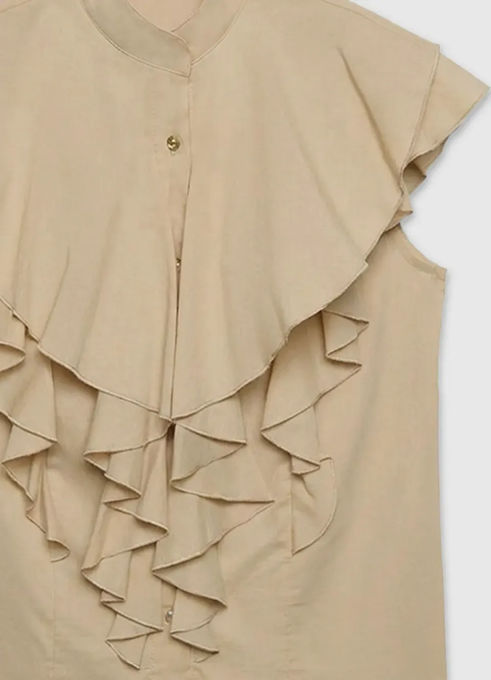 Calliope Blouse Volants Femme Col Classique Regular