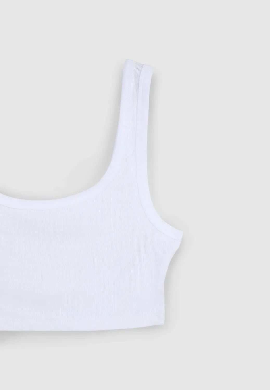 Calliope top brassière femme côtelé coton
