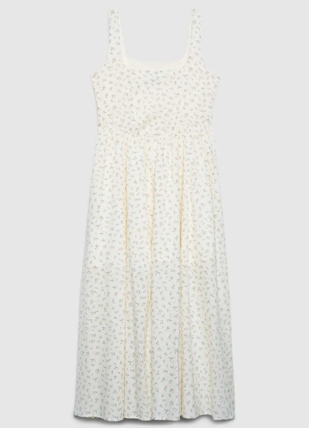 Calliope robe longue fleurs col carré femme