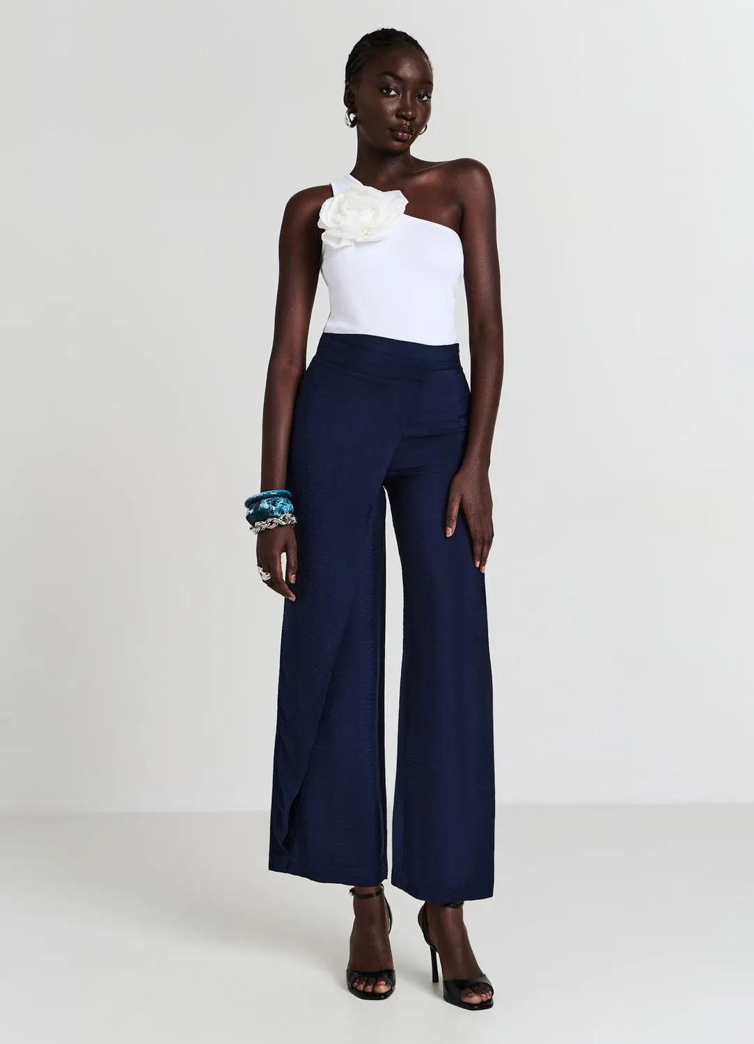 Calliope à panneau pantalon long femme uni