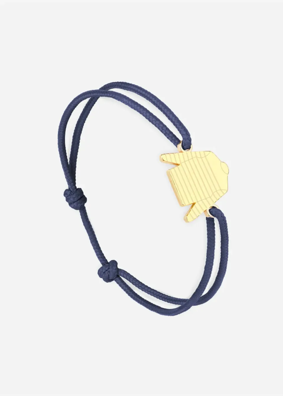 Saint James Marinière bracelet coton or marine unique