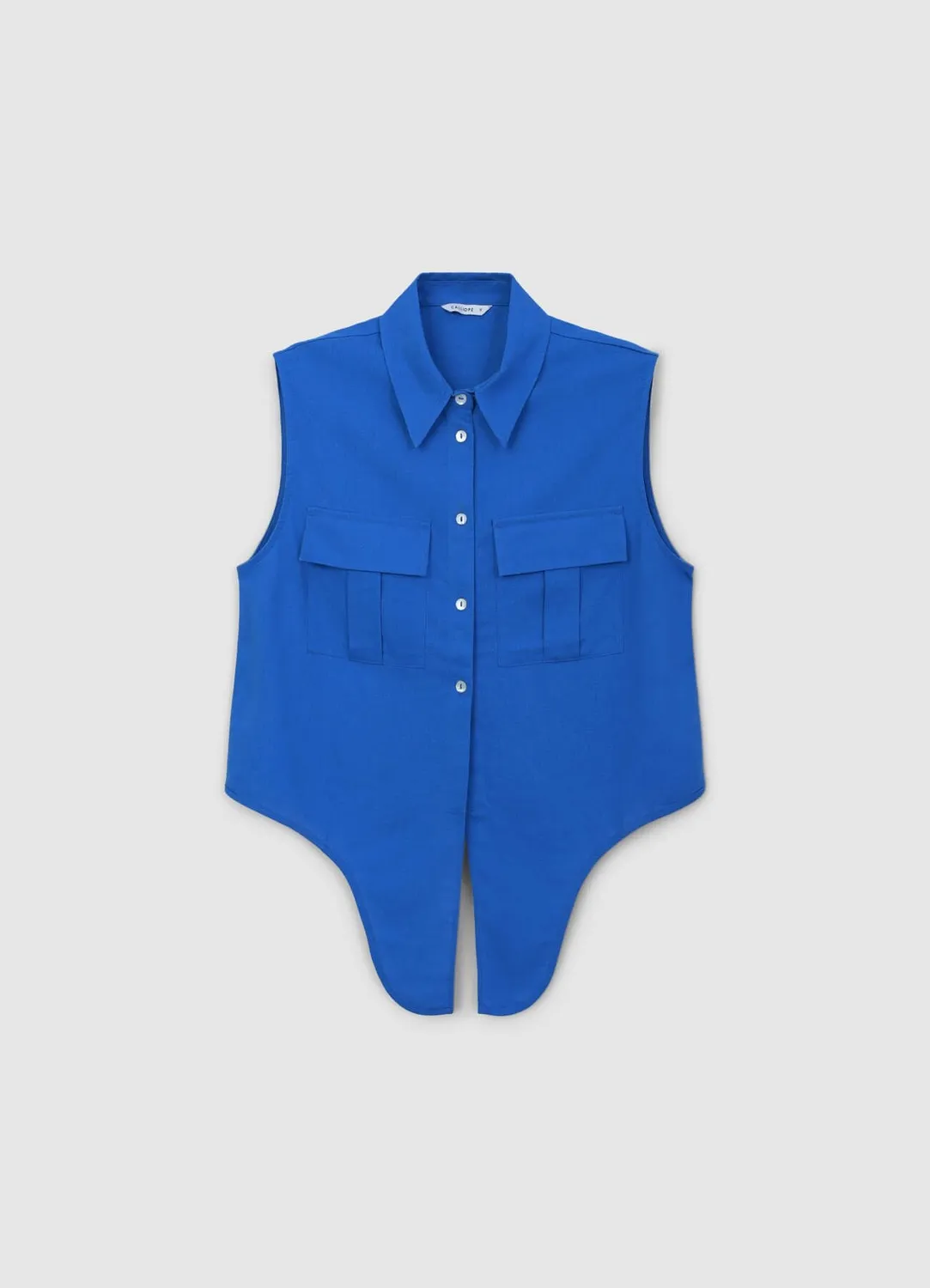 Calliope chemise sans manches femme lin nouée