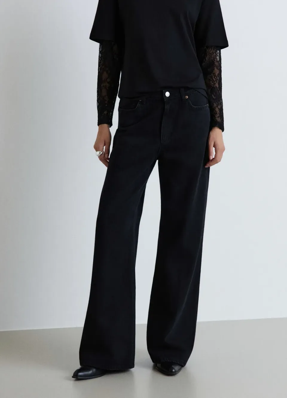 Calliope Jeans Palazzo Uni Femme Taille Haute