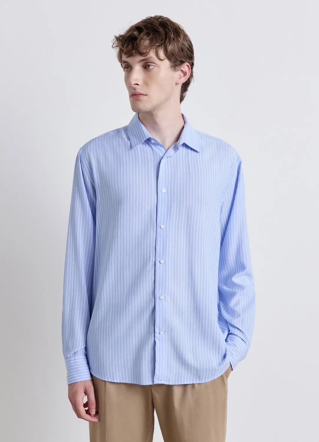 Calliope chemise classique rayée homme manches longues