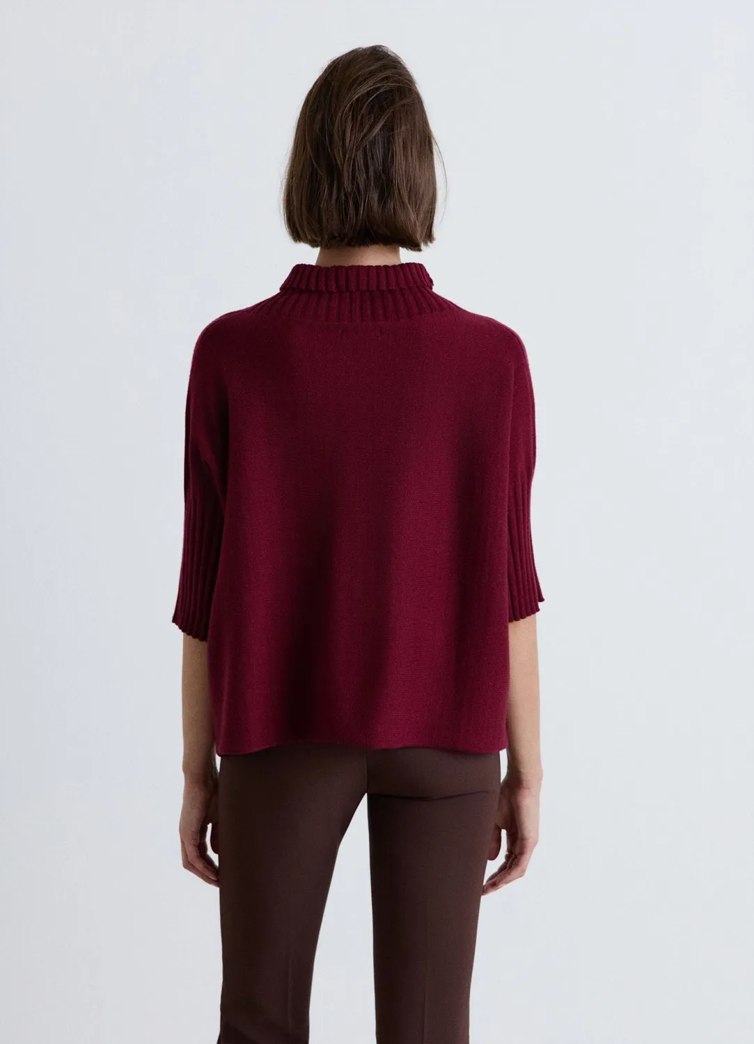 Calliope pull femme col bateau manches 3/4 uni