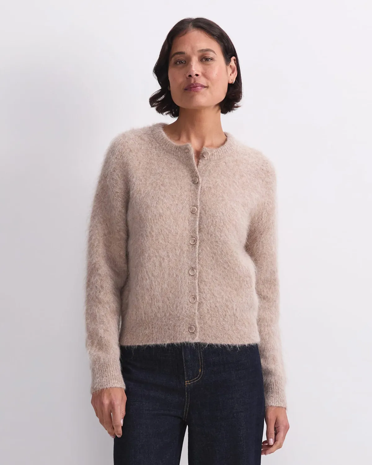 Sportscraft Alpaca Cardigan gilet court alpaga boutonné