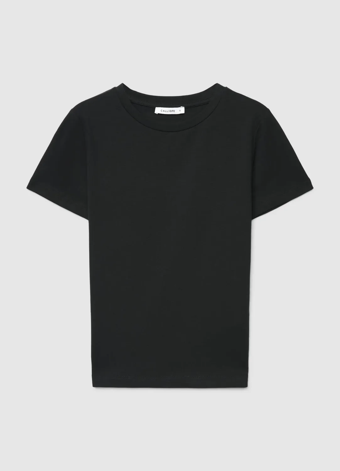 Calliope t-shirt col rond manches courtes uni