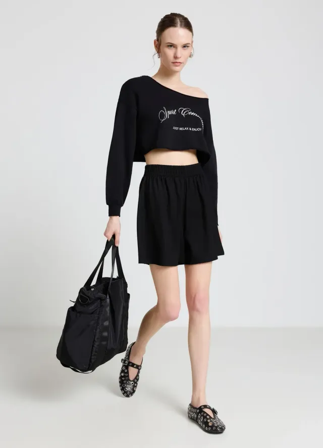 Calliope short sport femme uni taille élastique