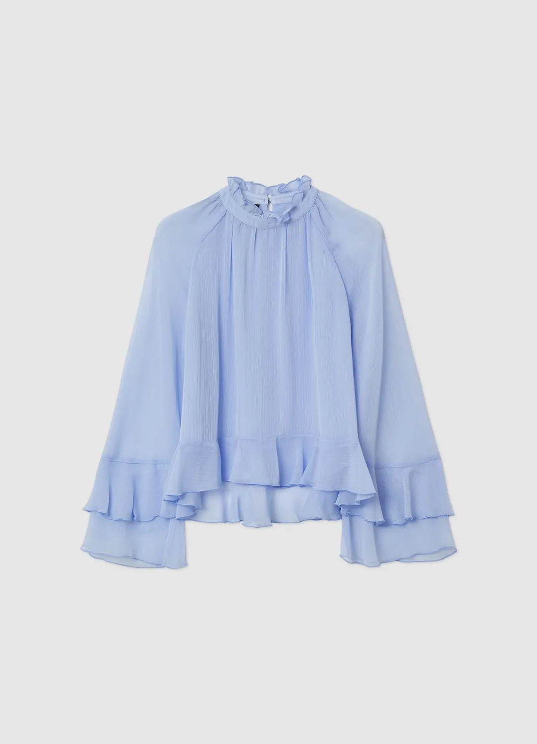 Calliope blouse femme volants col froncé