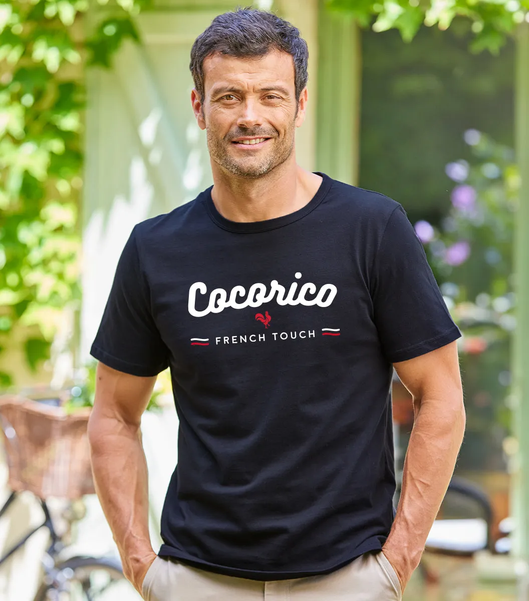 Cocorico French Touch t-shirt homme noir coton