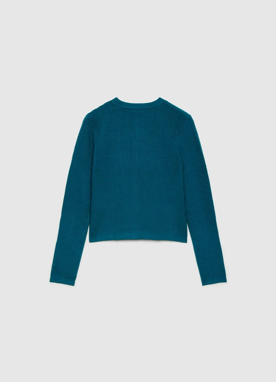Calliope cardigan nid d'abeille femme boutons bijou