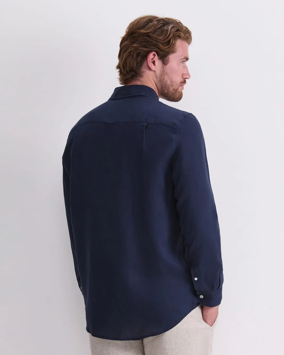 Sportscraft chemise lin homme manches longues