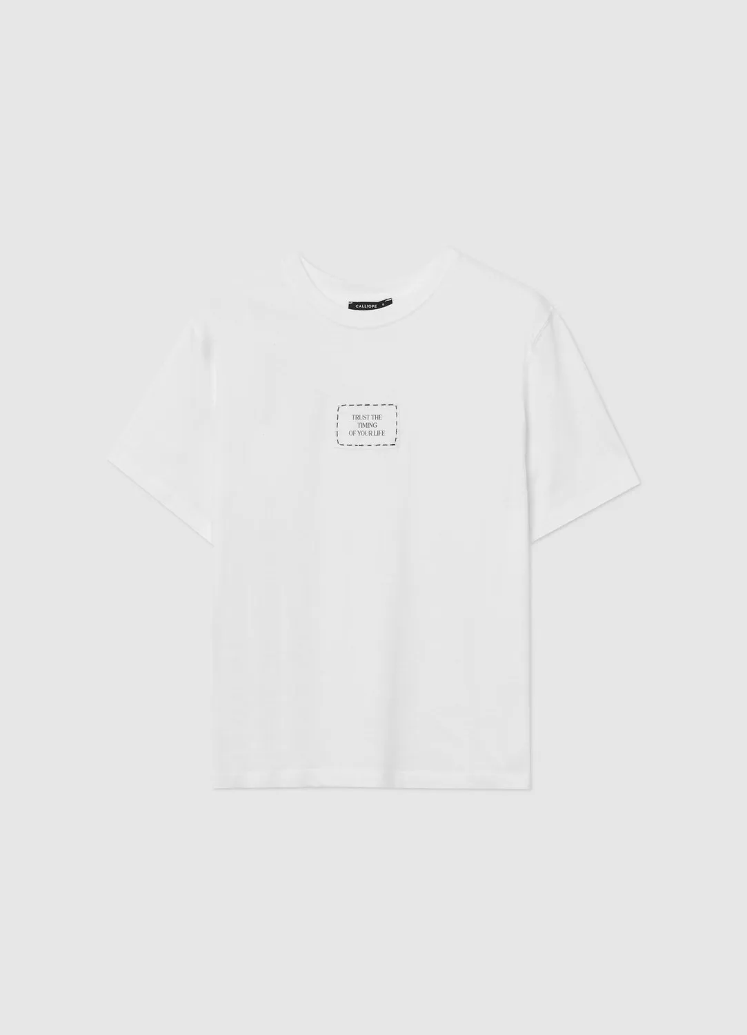 Calliope t-shirt femme coton patch manches courtes