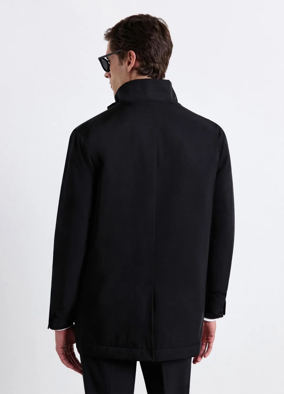 Calliope manteau matelassé homme col montant uni