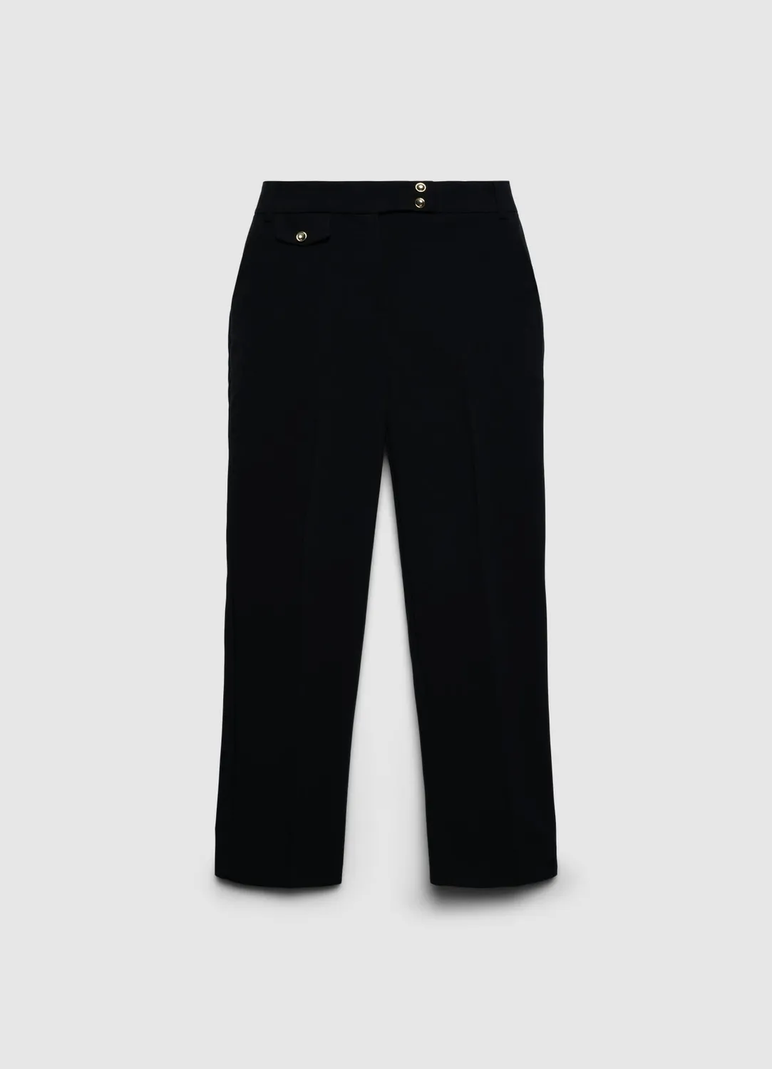 Calliope pantalon chino slim femme boutons taille haute