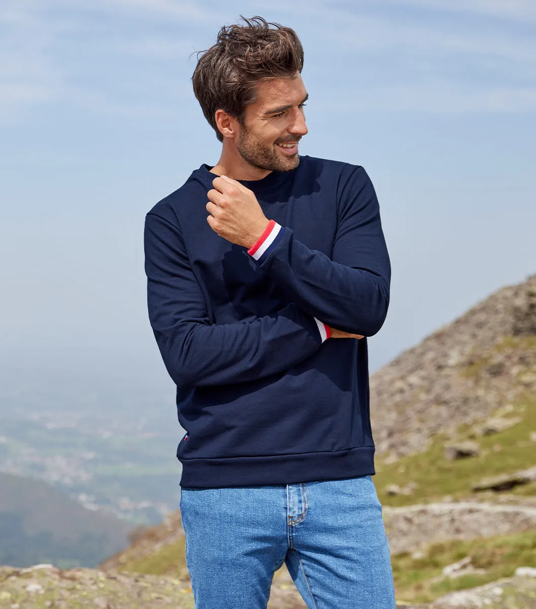 Cocorico Supporter Sweat Homme Marine Coton