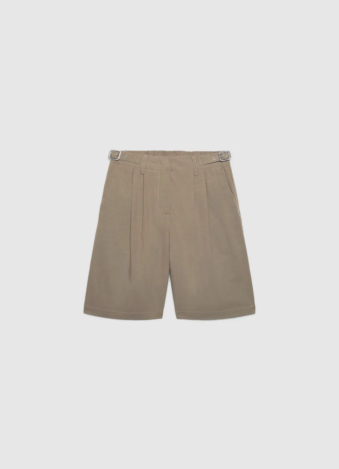 Calliope Bermuda à boucles short femme taille haute