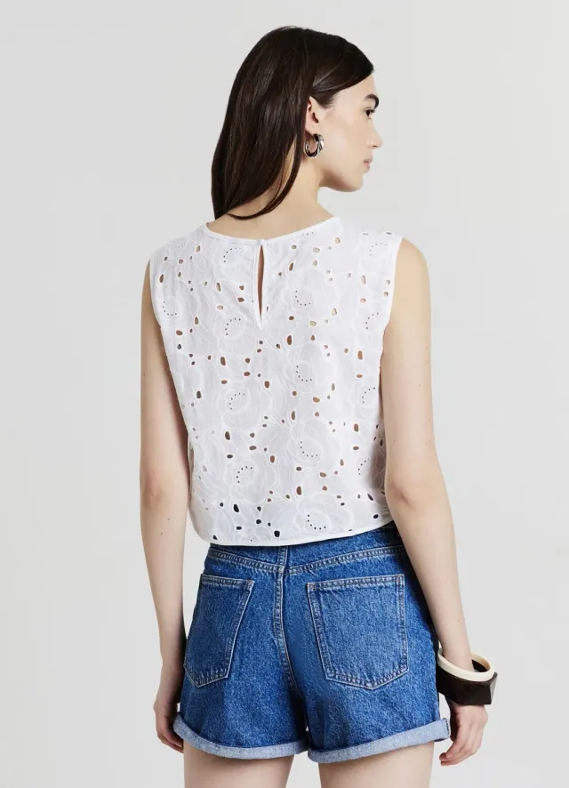 Calliope Pantaloncini short mom femme 42 denim revers