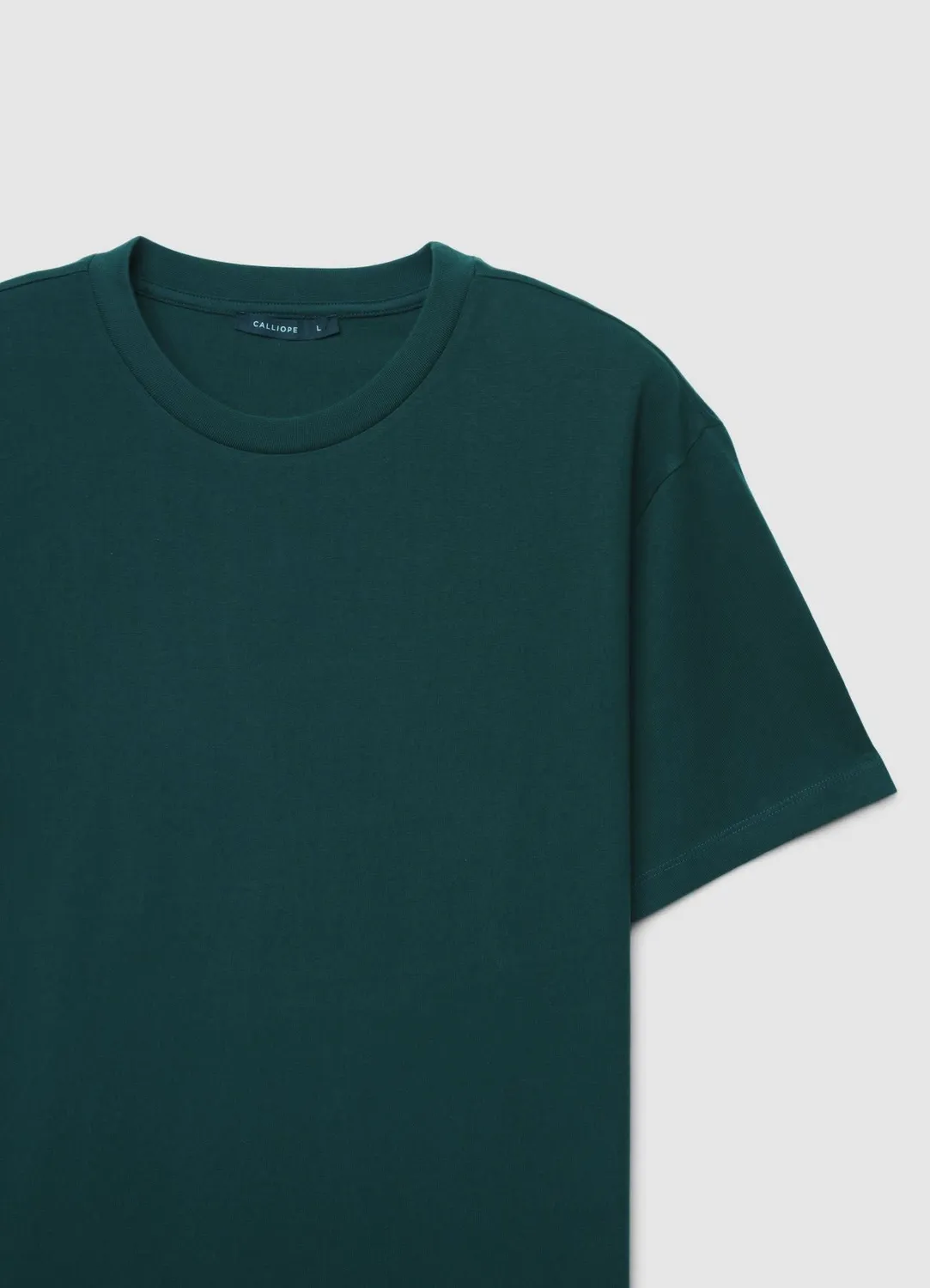 Calliope t-shirt col rond uni homme coupe droite