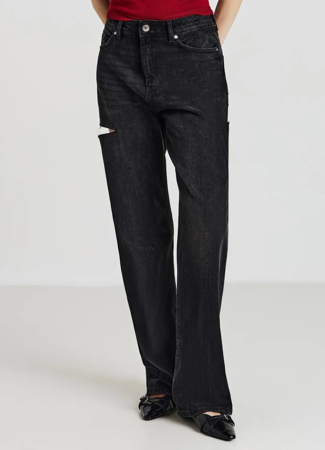 Calliope jean déchiré femme coupe large