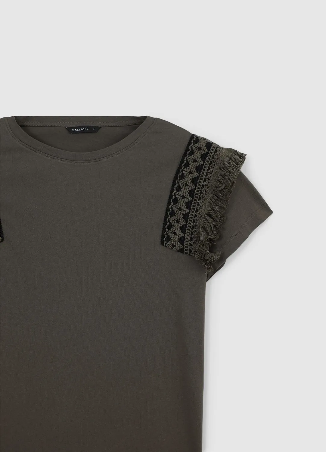 Calliope t-shirt femme coton à galon