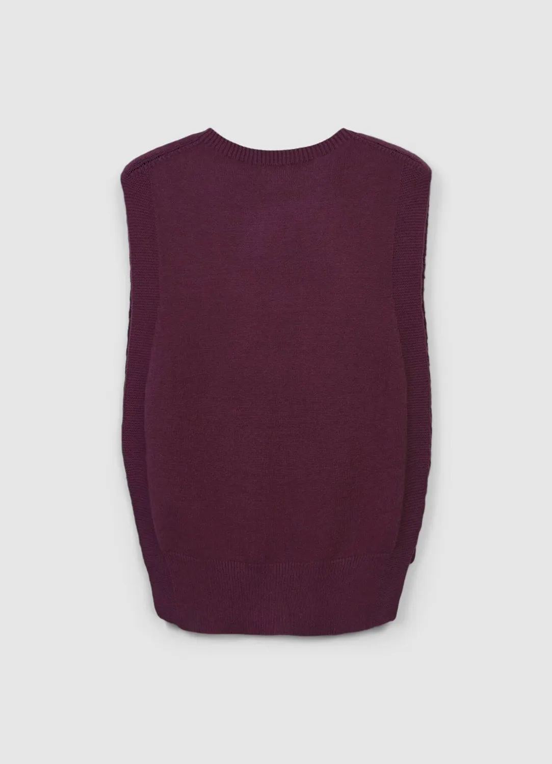 Calliope Gilet maille femme pull sans manches uni