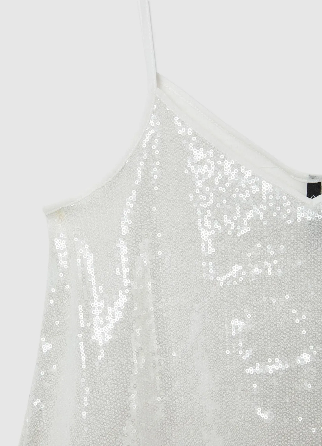 Calliope Top évasé paillettes bretelles taille S