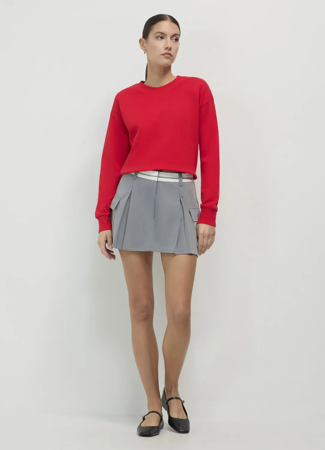 Calliope Felpa girocollo basic sweat coton femme
