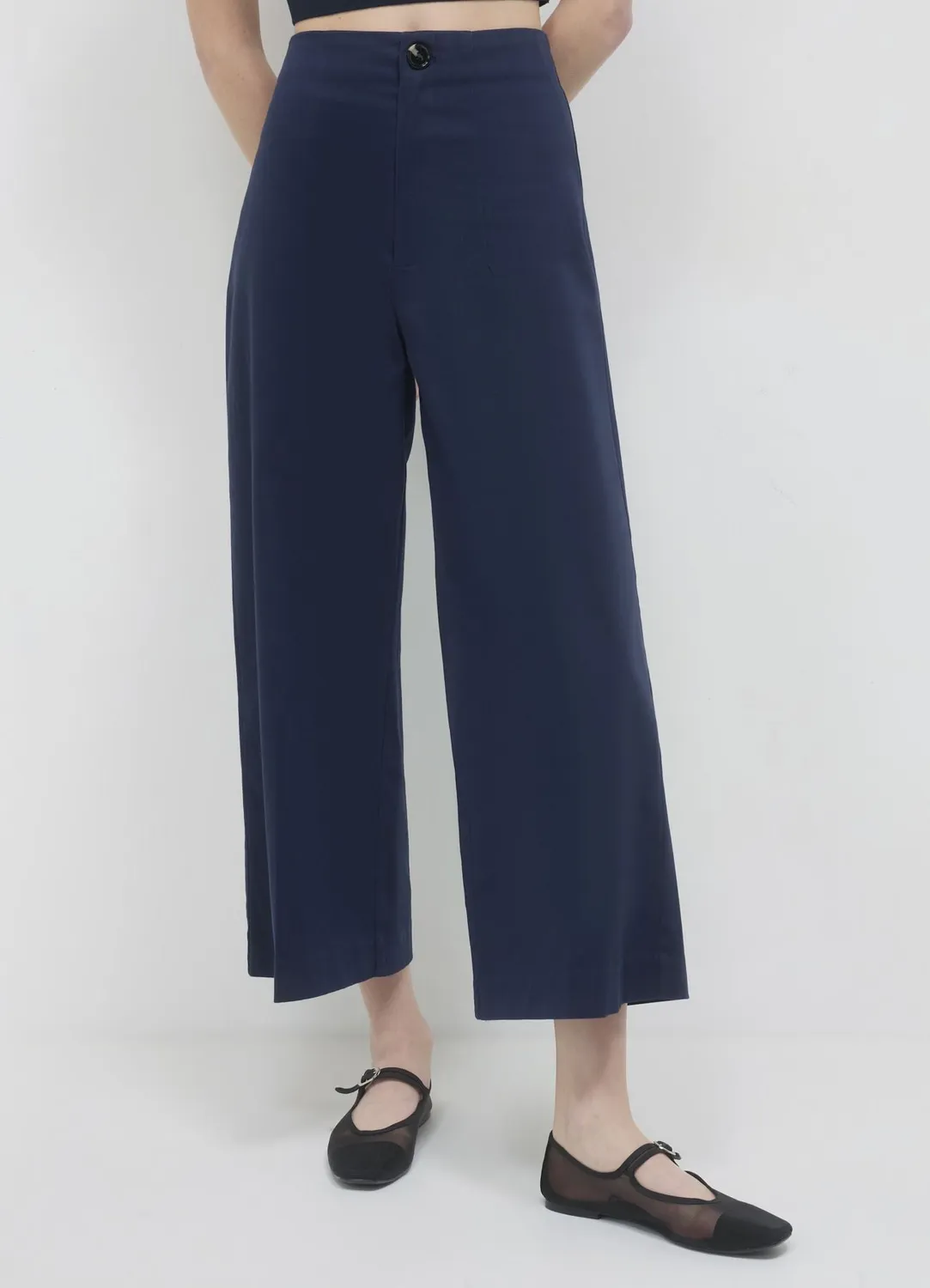 Calliope pantalon culotte coton femme uni