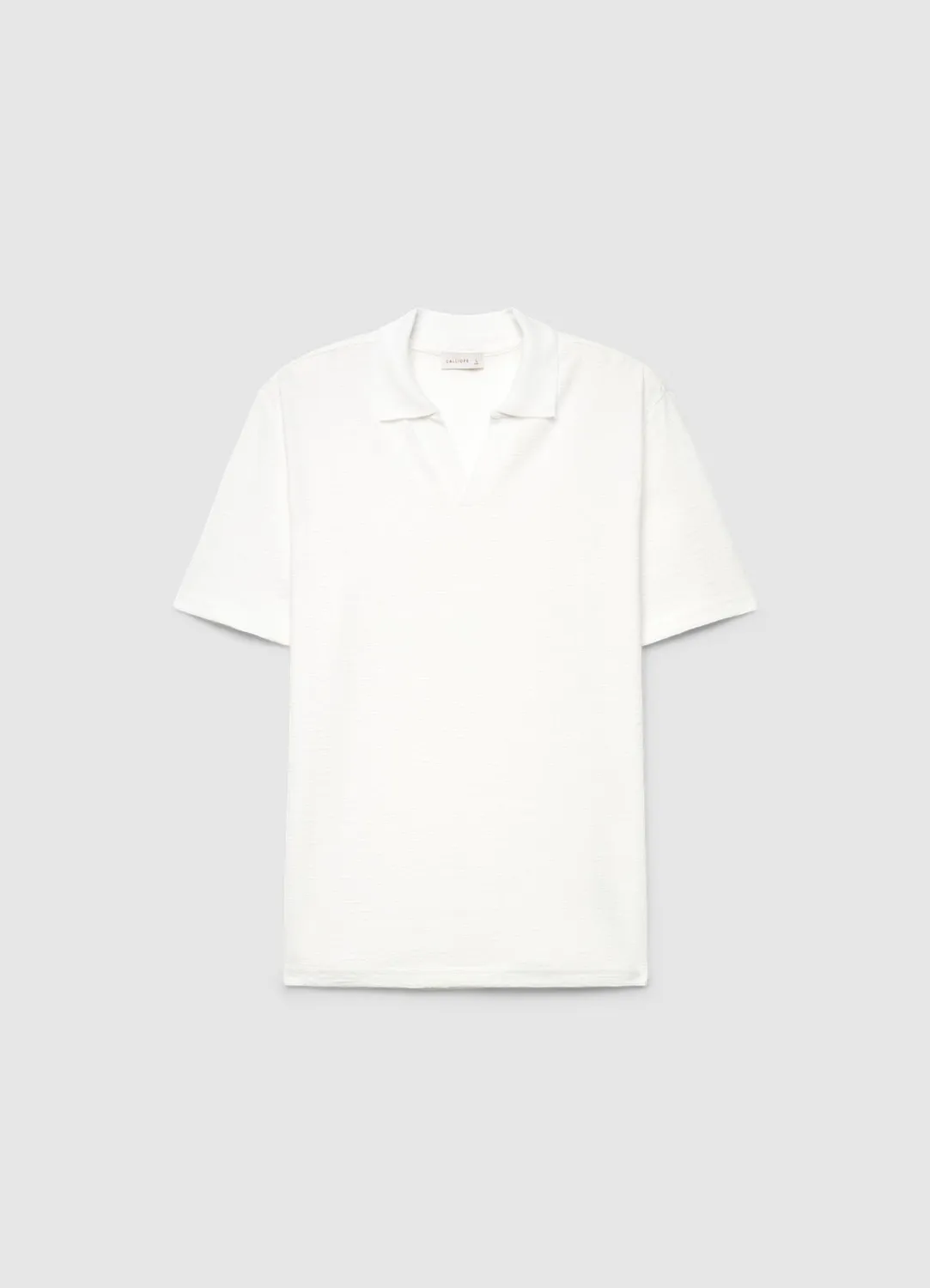 Calliope t-shirt col polo maille homme coupe droite