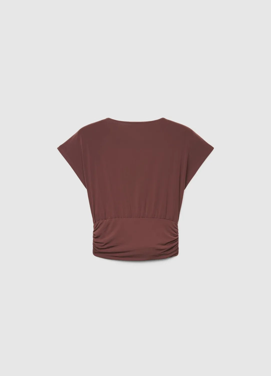 Calliope Arricciatura t-shirt femme fleur froncé