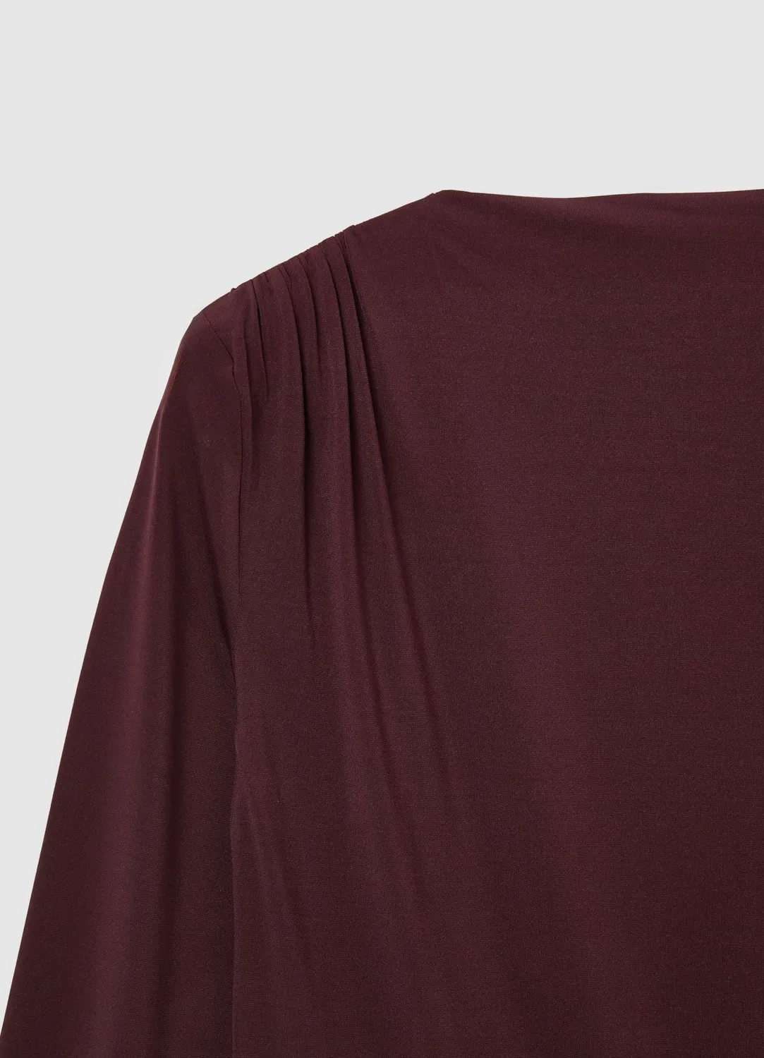 Calliope t-shirt froncé épaule manches longues