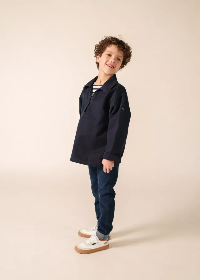 Saint James Némo vareuse enfant marine coton