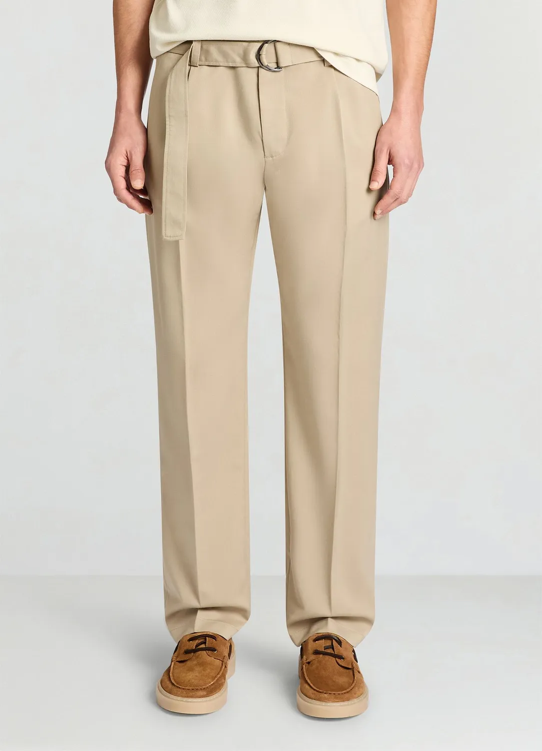 Calliope pantalon droit ceinture tissu homme cheville