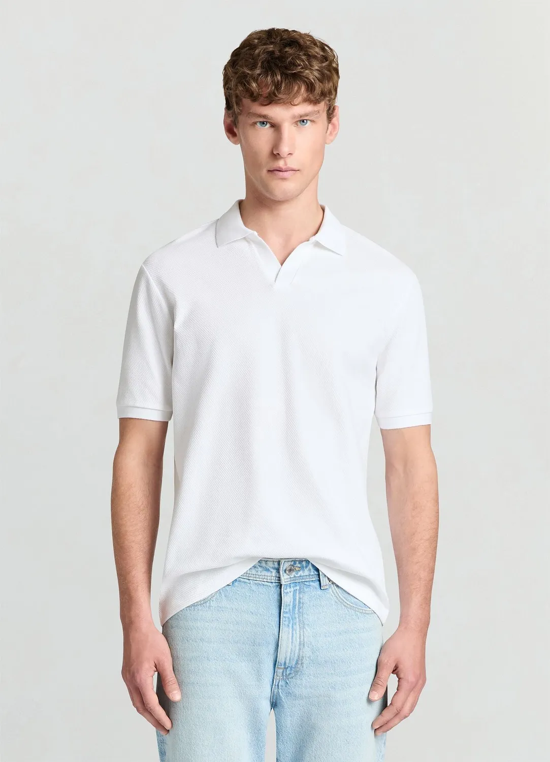 Calliope Polo homme piqué col contrasté