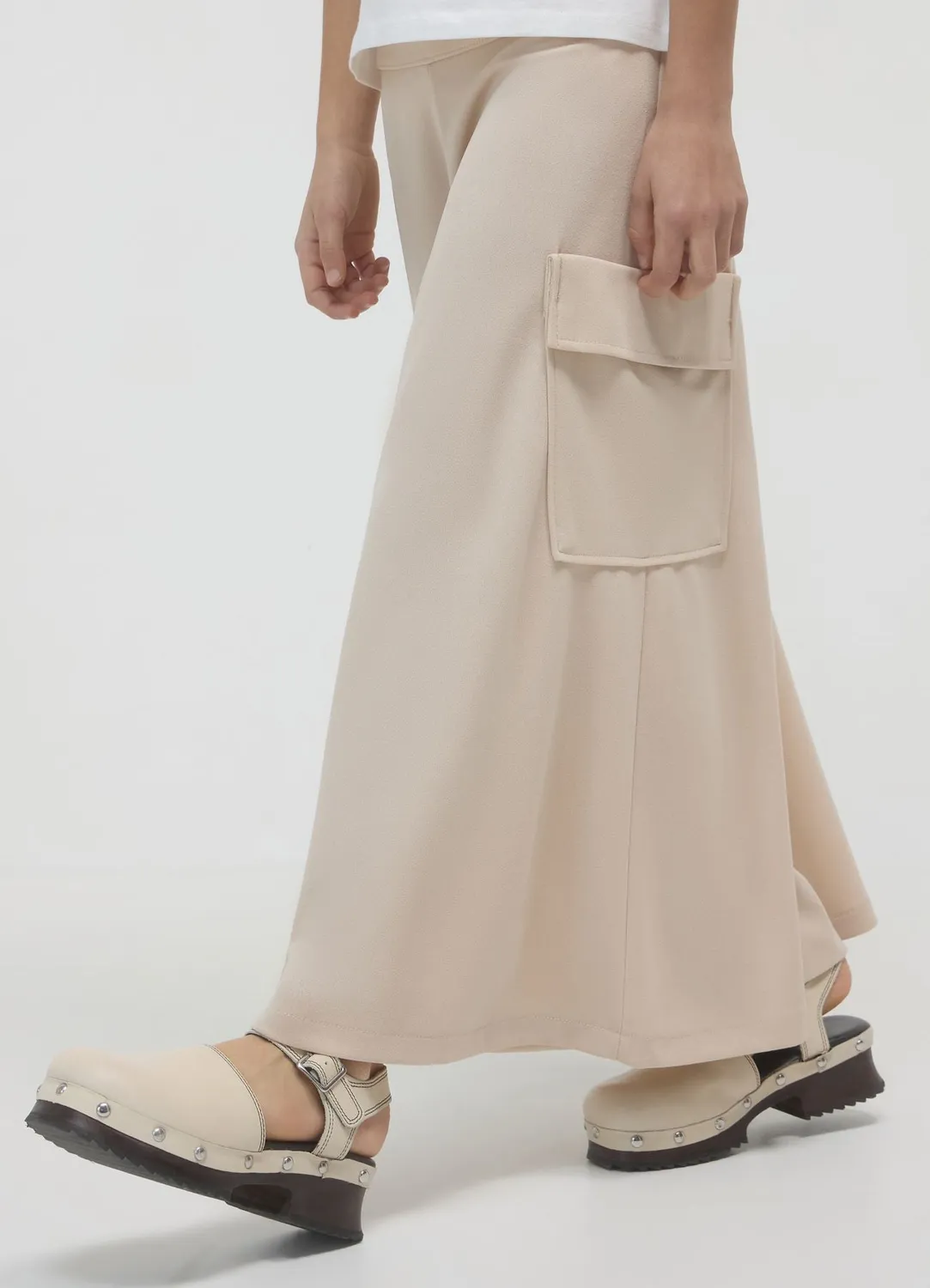 Calliope palazzo cargo pantalon fille large coton